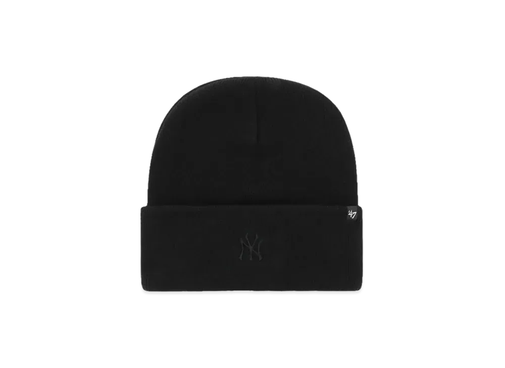 47 NYY MLB Base Runner Cuff Knit "Yankees All Black"