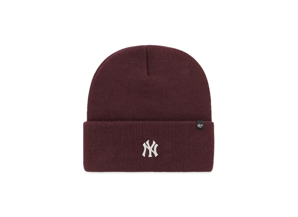 47 NYY MLB Base Runner Cuff Knit "Yankees Dark Maroon"