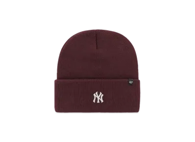 47 NYY MLB Base Runner Cuff Knit "Yankees Dark Maroon"