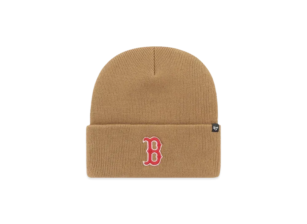 47 MLB Haymaker Cuff Knit "Red Sox Camel"