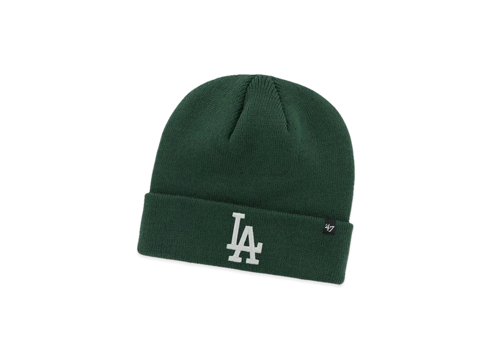 47 MLB Raised Cuff Knit "LA Dark Green"