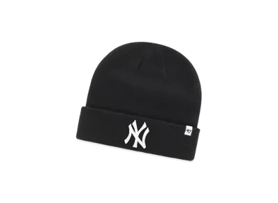 47 MLB Raised Cuff Knit "NY Black White"