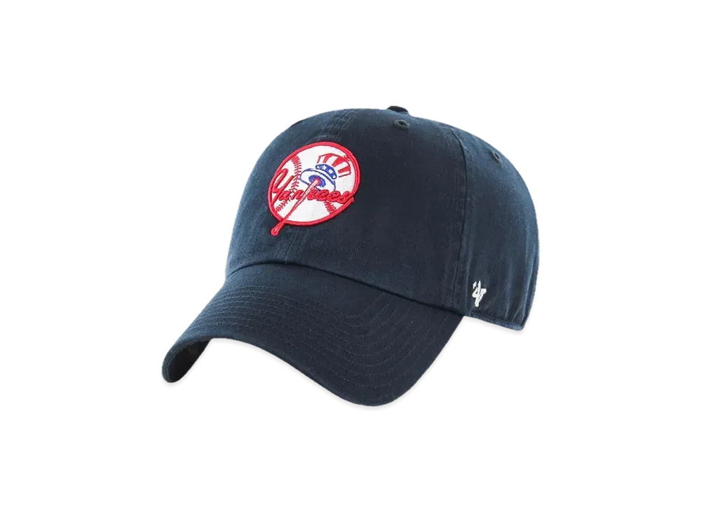 47 RGW17GWS NYY MLB Clean Up "Navy Primary Logo"