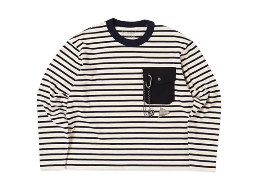 アンドワンダー x オーシバル ロングスリーブ Tシャツ "オフホワイト"