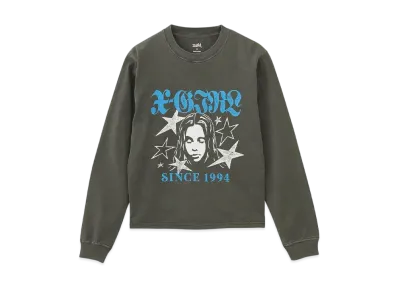 X-Girl Star And Face Logo Faded L/S Tee "Black"
