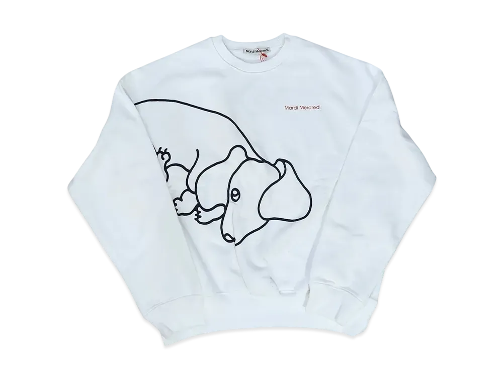 Mardi Mercredi Sweatshirt Ddanji Ch.01 "White Black"