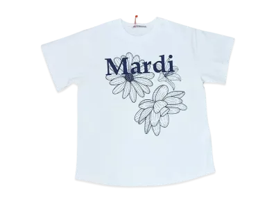 Mardi Mercredi Tshirt Triple Flower "Ivory Navy"
