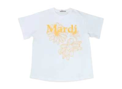Mardi Mercredi Tshirt Triple Flower "White Tangerine"