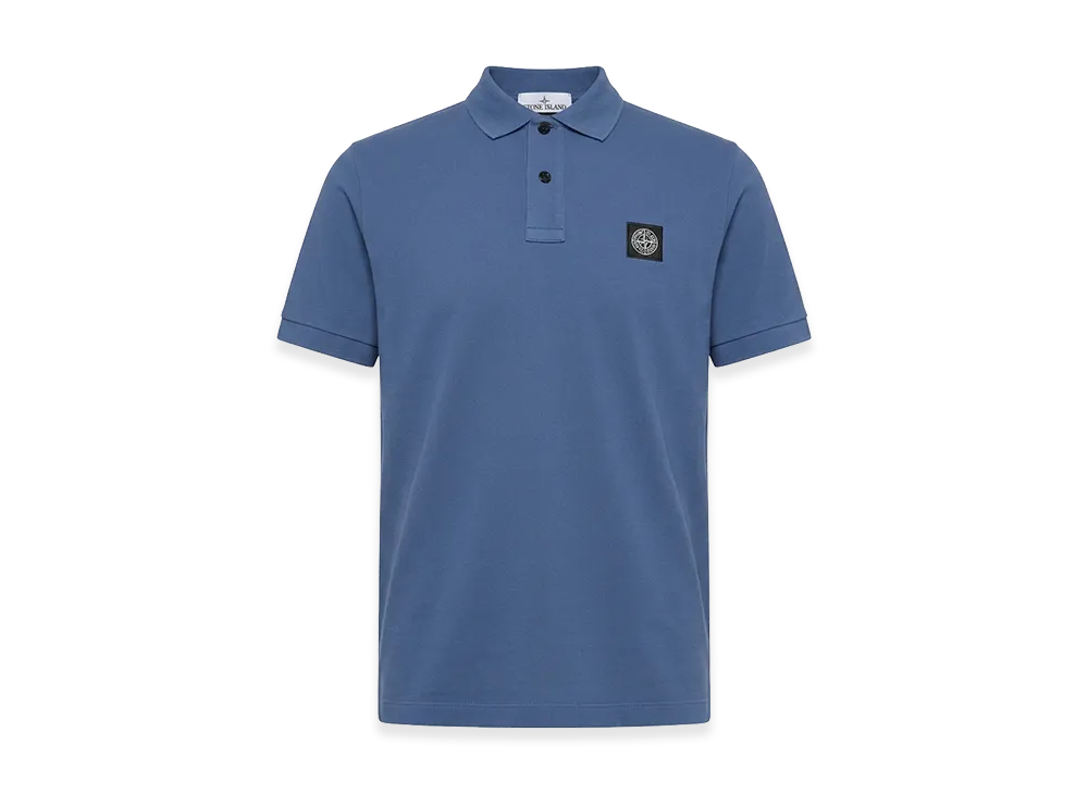 Stone Island Logo Patch S/S Polo Shirt "Blue"