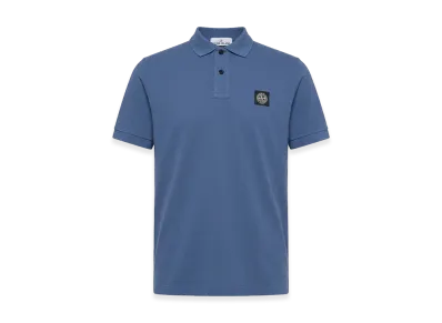 Stone Island Logo Patch S/S Polo Shirt "Blue"