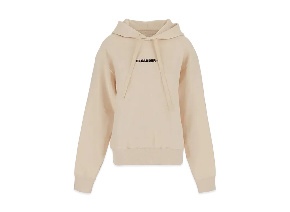 Jil Sander Logo Hoodie "Off White"