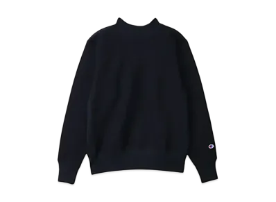 Champion Reverse Weave Mock Neck Sweatshirt "Black"