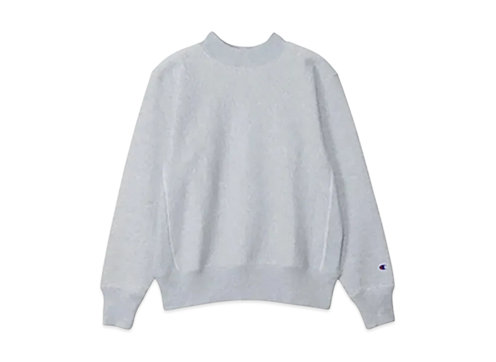 Champion Reverse Weave Mock Neck Sweatshirt "Silver Gray"