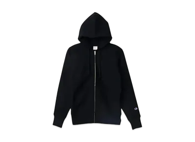 Champion Reverse Weave Zip Hooded Sweatshirt "Black"
