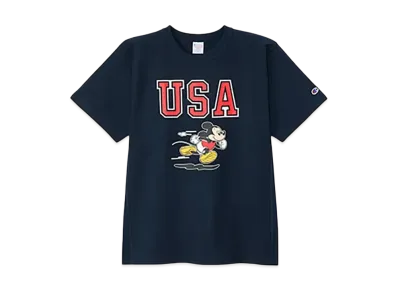 Champion Reverse Weave Short Sleeve Tee "Navy"