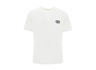 Valentino V Logo Tee "White"