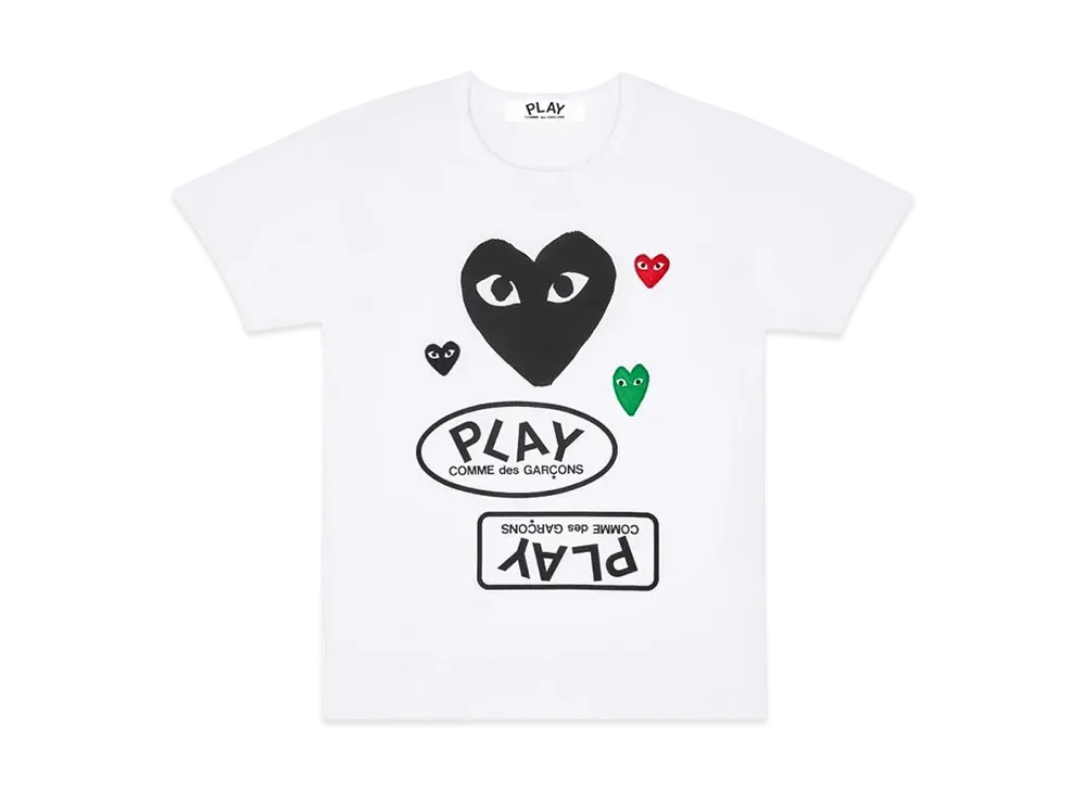 COMME des GARCONS PLAY CDG Tee "White"
