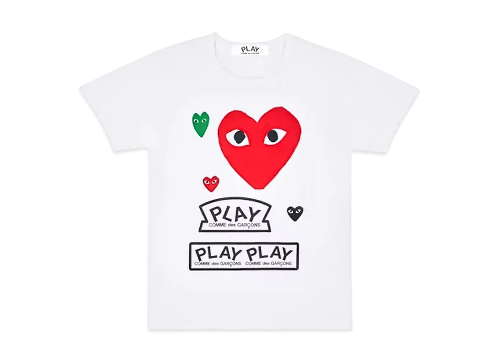 COMME des GARCONS PLAY CDG Tee "White"