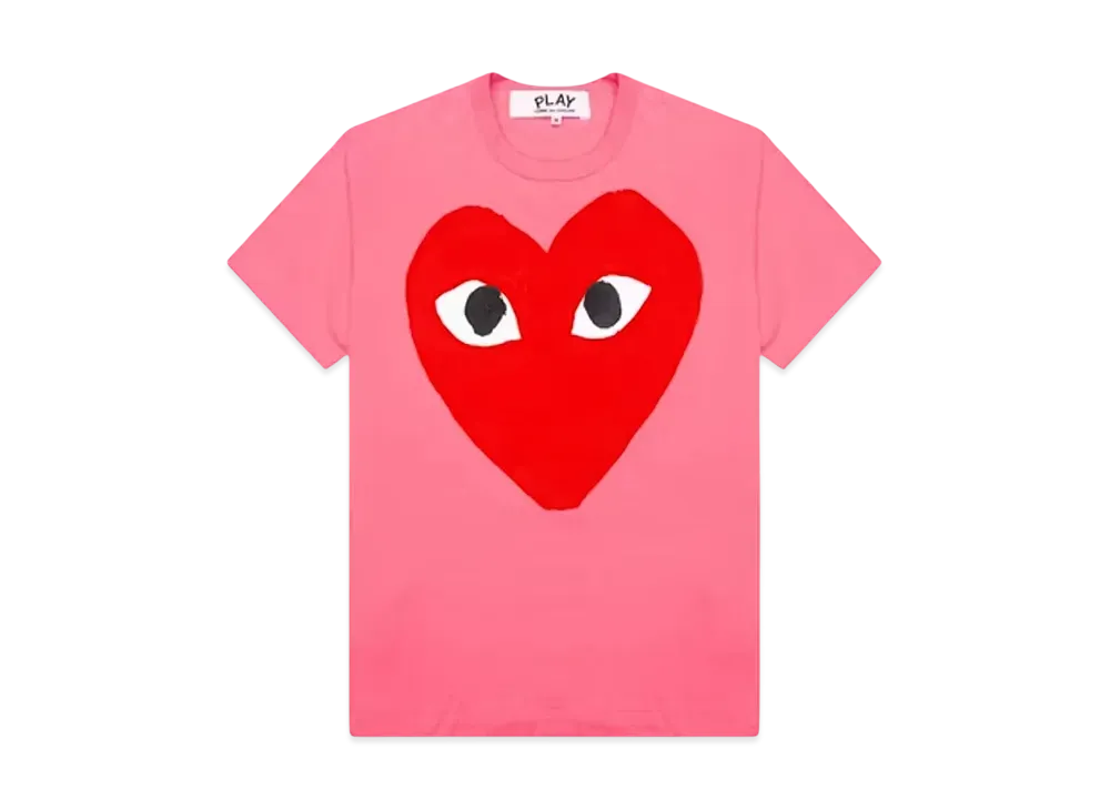 COMME des GARCONS PLAY CDG Tee "Pink"