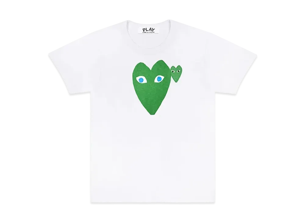 COMME des GARCONS PLAY CDG Unisex Printed Heart T-Shirt "White"