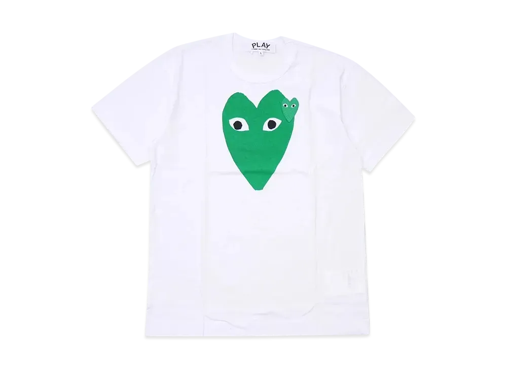 COMME des GARCONS PLAY CDG Unisex Printed Heart T-Shirt "White"