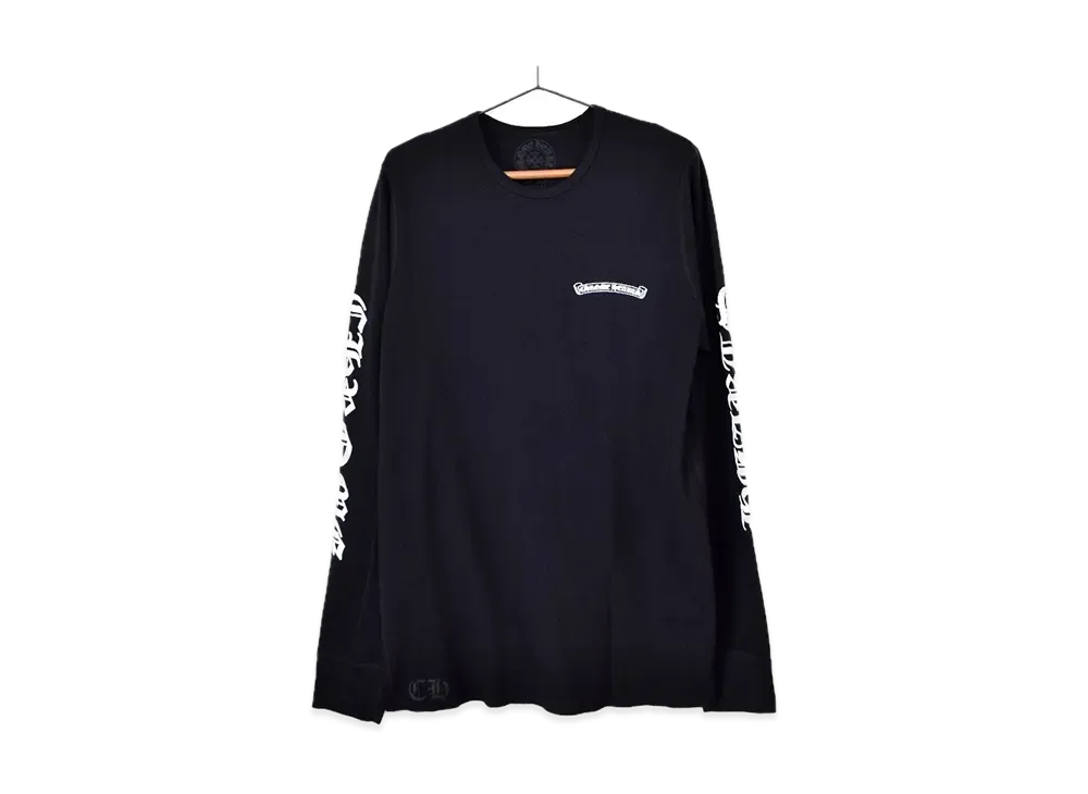 Chrome Hearts Scroll Logo Thermal L/S T-Shirt "Black"