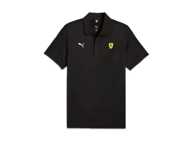PUMA x Ferrari Lace Cloud Spun Short Sleeve Polo Shirt "Black"