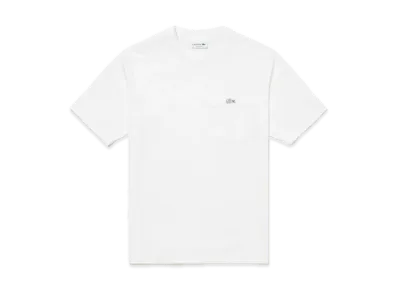 LACOSTE Outline Clock Pocket T-Shirt "White"