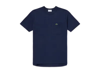 LACOSTE Pique Pocket Short Sleeve T-Shirt "Navy"