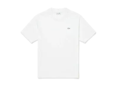 LACOSTE Outline Clock Crew Neck T-Shirt "White"