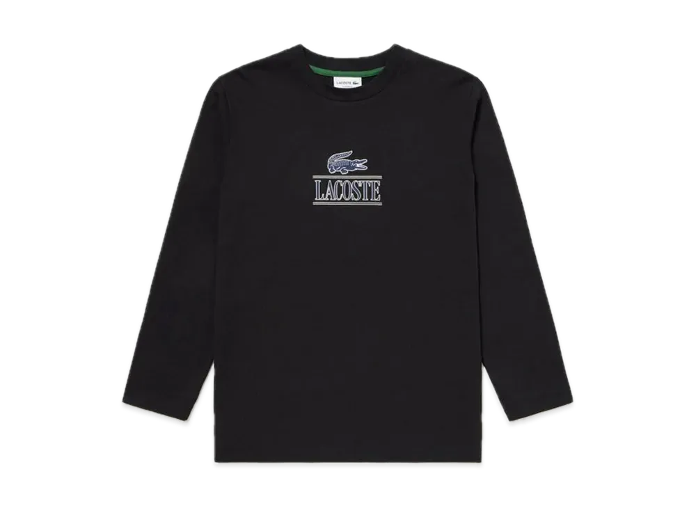 LACOSTE Heavy Jersey Classic Print T-Shirt "Black"