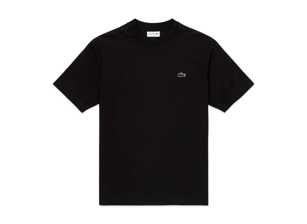 LACOSTE Outline Clock Crew Neck T-Shirt "Black"