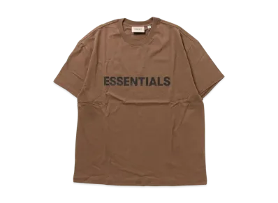 FEAR OF GOD ESSENTIALS Front Logo Tee "Brown"