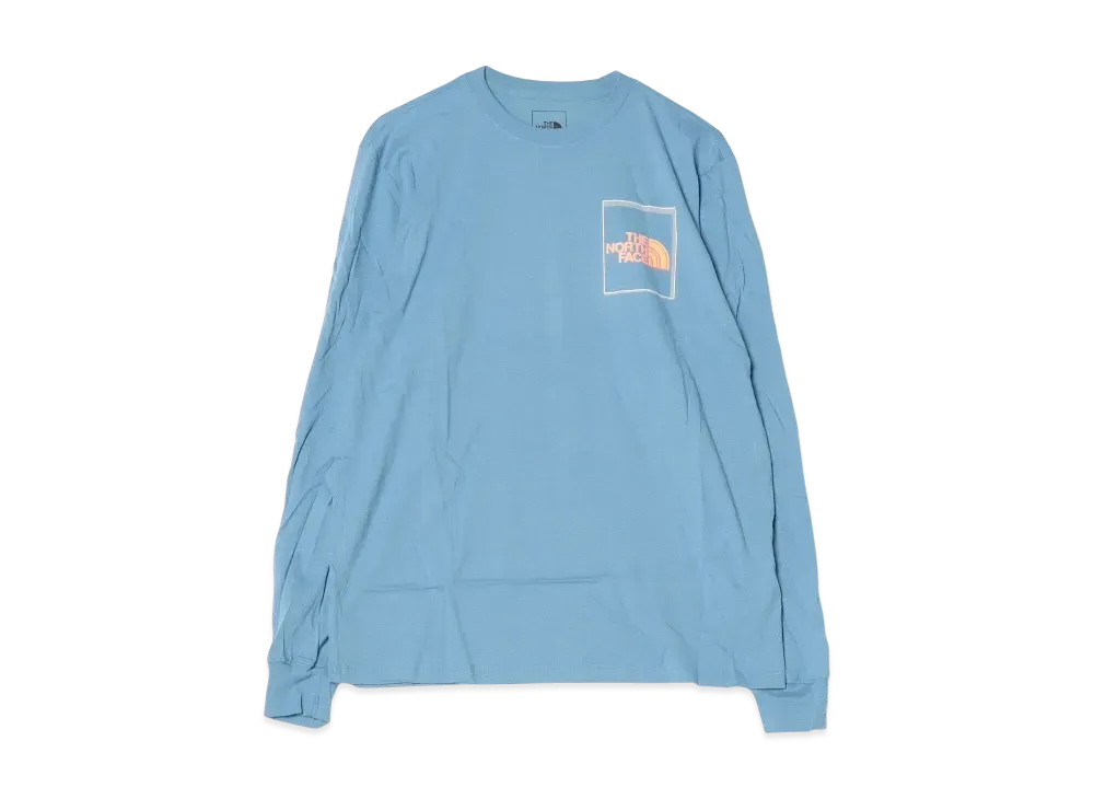 ザノースフェイス プリント Tシャツ "ブルー"