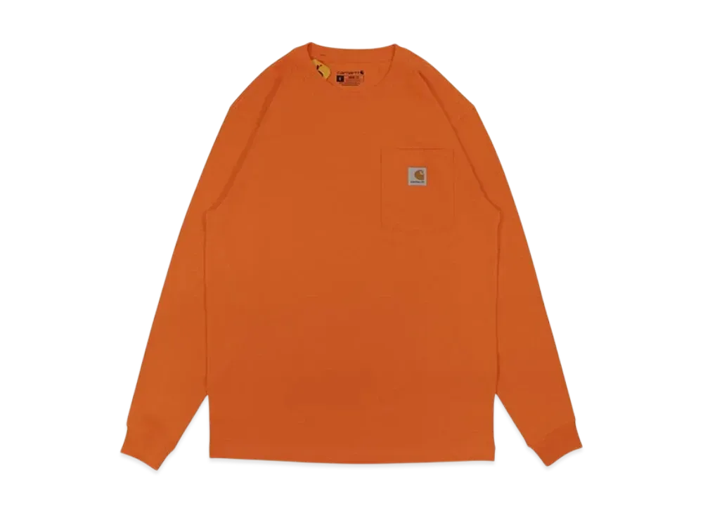 Carhartt Loose Fit Heavyweight Long-Sleeve Pocket T-Shirt "Brite Orange"