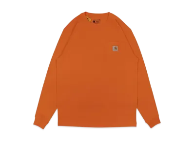 Carhartt Loose Fit Heavyweight Long-Sleeve Pocket T-Shirt "Brite Orange"