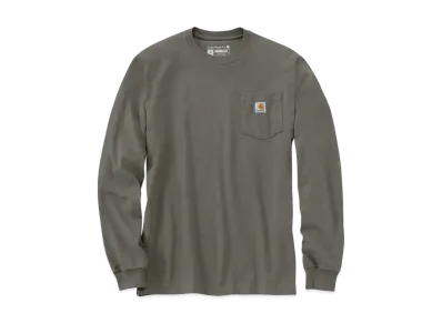 Carhartt Loose Fit Heavyweight Long-Sleeve Pocket T-Shirt "Dusty Olive"
