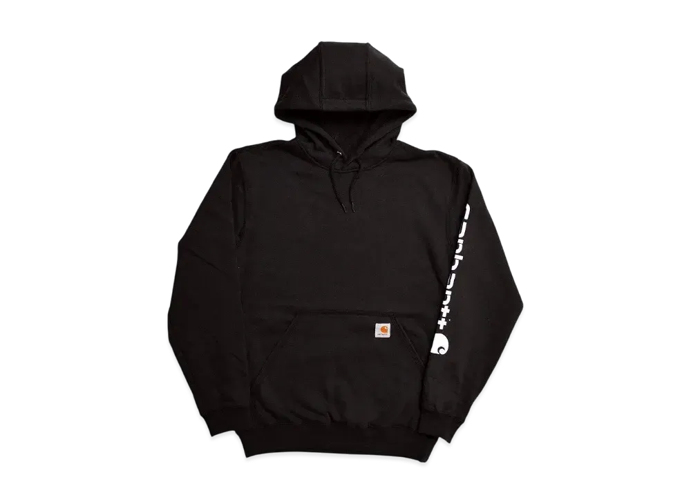 Carhartt Loose Fit Midweight Logo Sleeve Graphic Sweatshirt "Black/White"