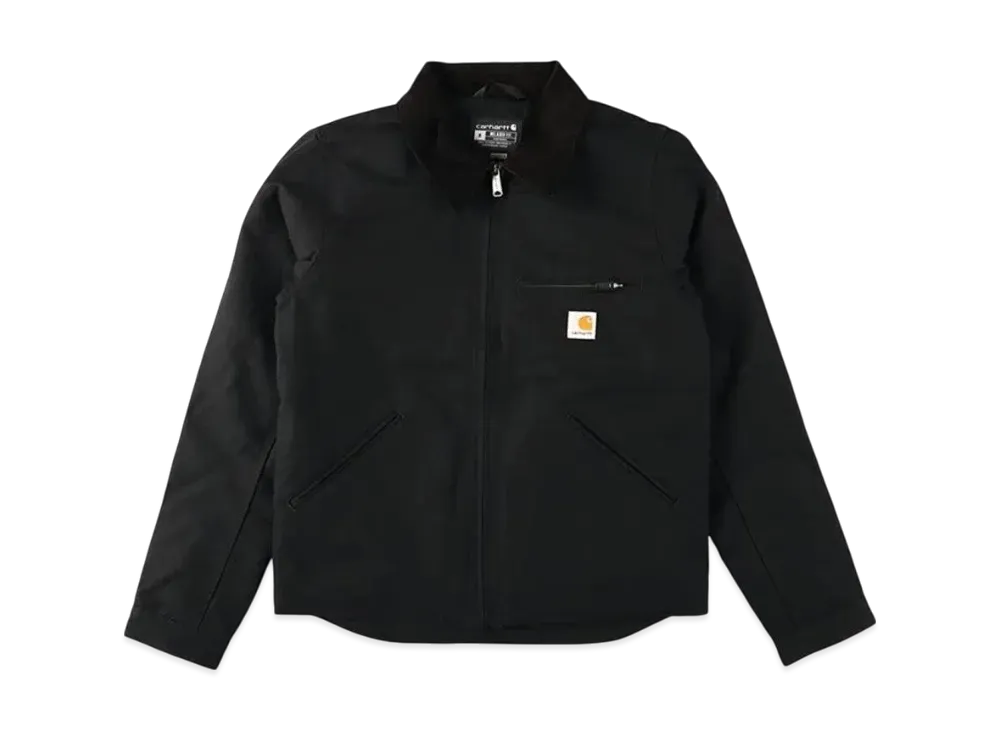 カーハート リラックスフィット ダック ブランケット裏地付き デトロイト ジャケット "ブラック"