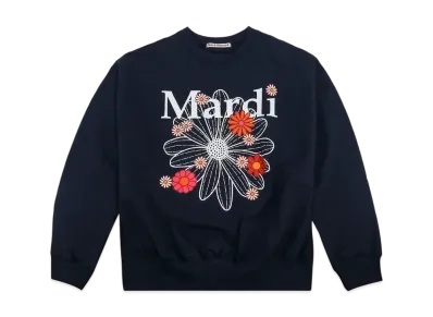 Mardi Mercredi Sweatshirt Flowermardi Blossom "NAVY WHITE"