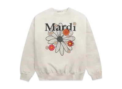 Mardi Mercredi Sweatshirt Flowermardi Blossom "OATMEAL BLACK"
