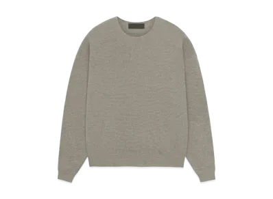 FEAR OF GOD ESSENTIALS Waffle Crewneck Sweater "Heather Gray"