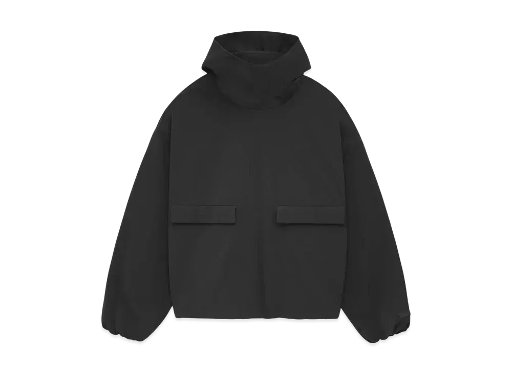 FEAR OF GOD ESSENTIALS Military Nylon Hooded Anorak "Black"