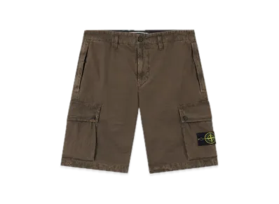 Stone Island L100011 Brushed Organic Cotton Canvas Old Effect "Military Green"