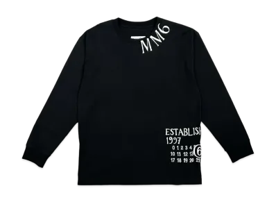 MM6 Maison Margiela Logo Print "Black"