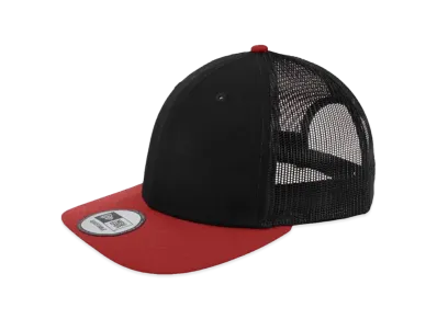 NEW ERA NE207 Snapback Low Profile Trucker Cap "Black Scarlet"