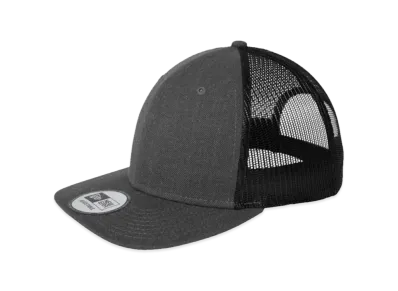 NEW ERA NE207 Snapback Low Profile Trucker Cap "Heather Graphite Black"