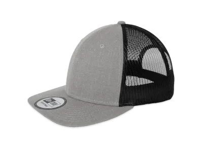 NEW ERA NE207 Snapback Low Profile Trucker Cap "Heather Gray Black"