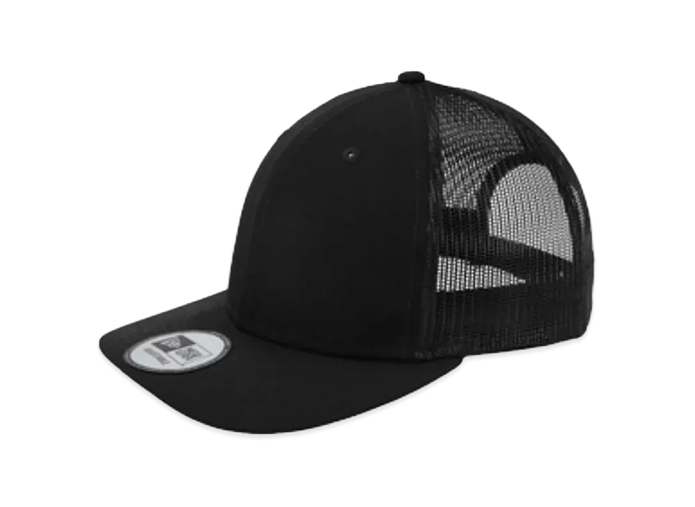 NEW ERA NE207 Snapback Low Profile Trucker Cap "Black/Black"