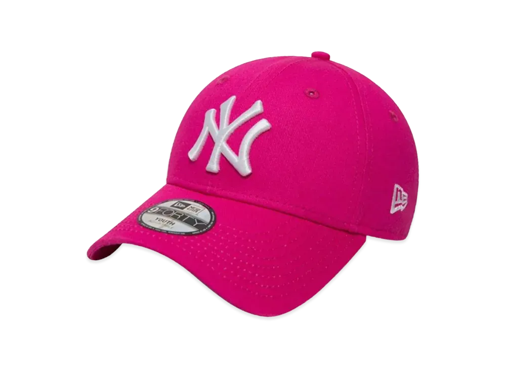 NEW ERA Youth Child 940 9FORTY "NY Shocking Pink"
